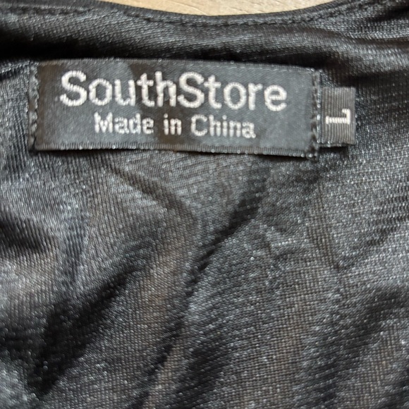 SouthStore Black and Cream Tulle Sleeveless Dress size Large - Picture 3 of 5